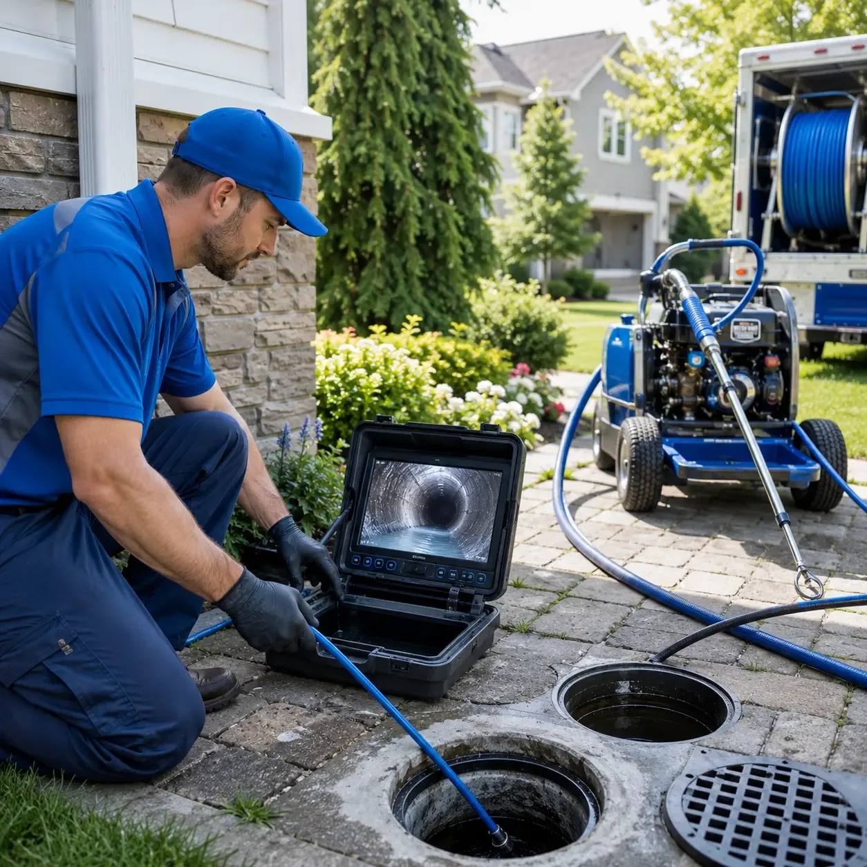 Outdoor drain cleaning professionals serving Bryson, TX