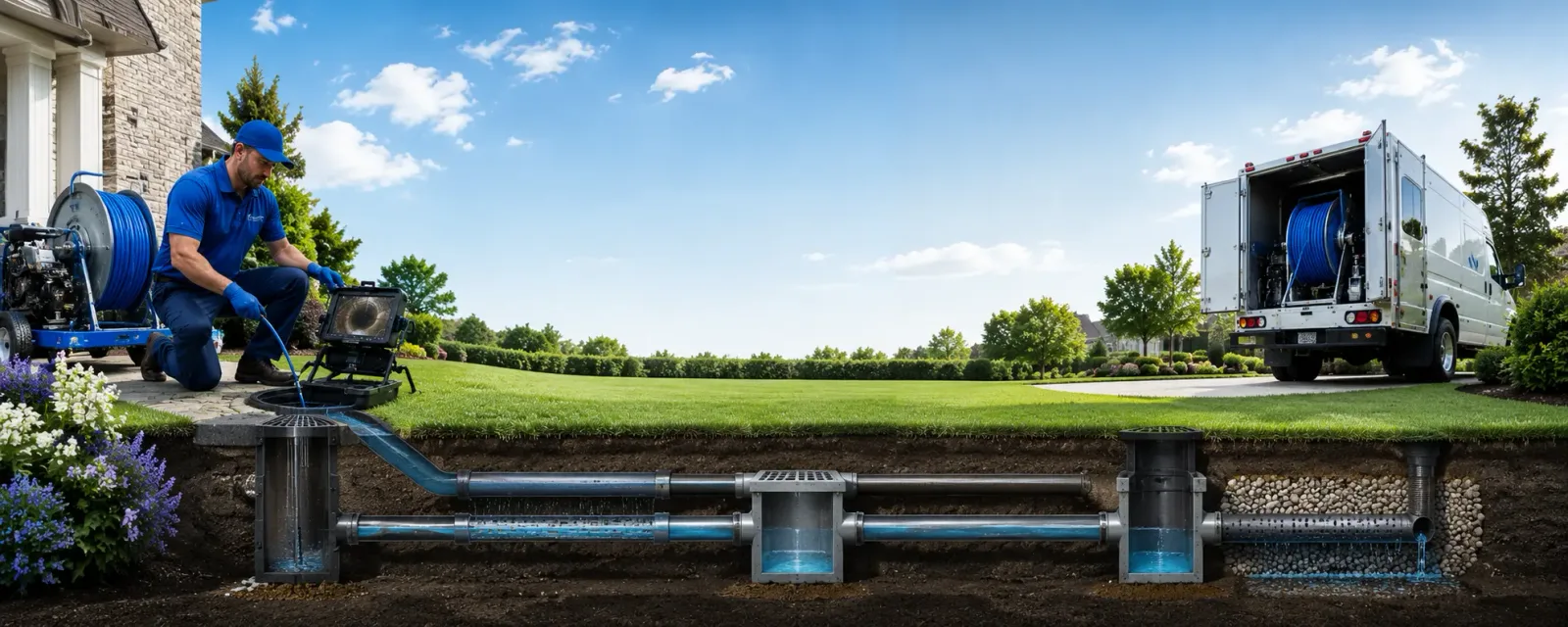 Outdoor drain cleaning information for Bryson, TX
